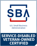 small business administration service-disabled veteran owned certified business logo